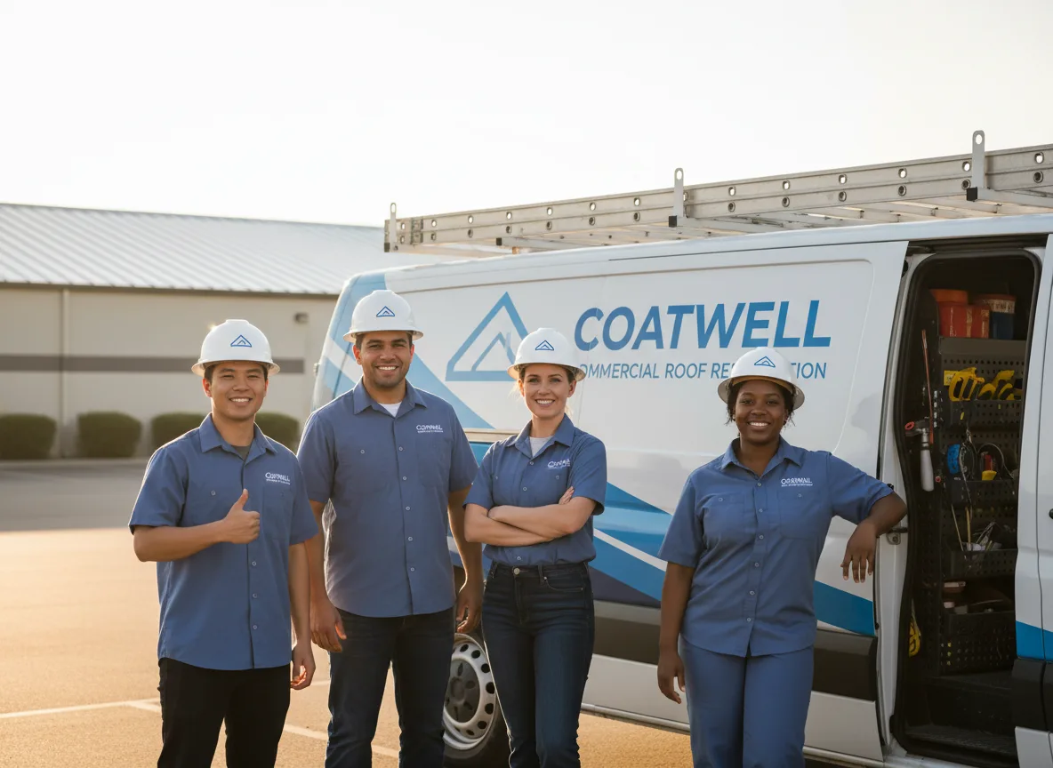 Commercial roof coating company in Clontarf, MN