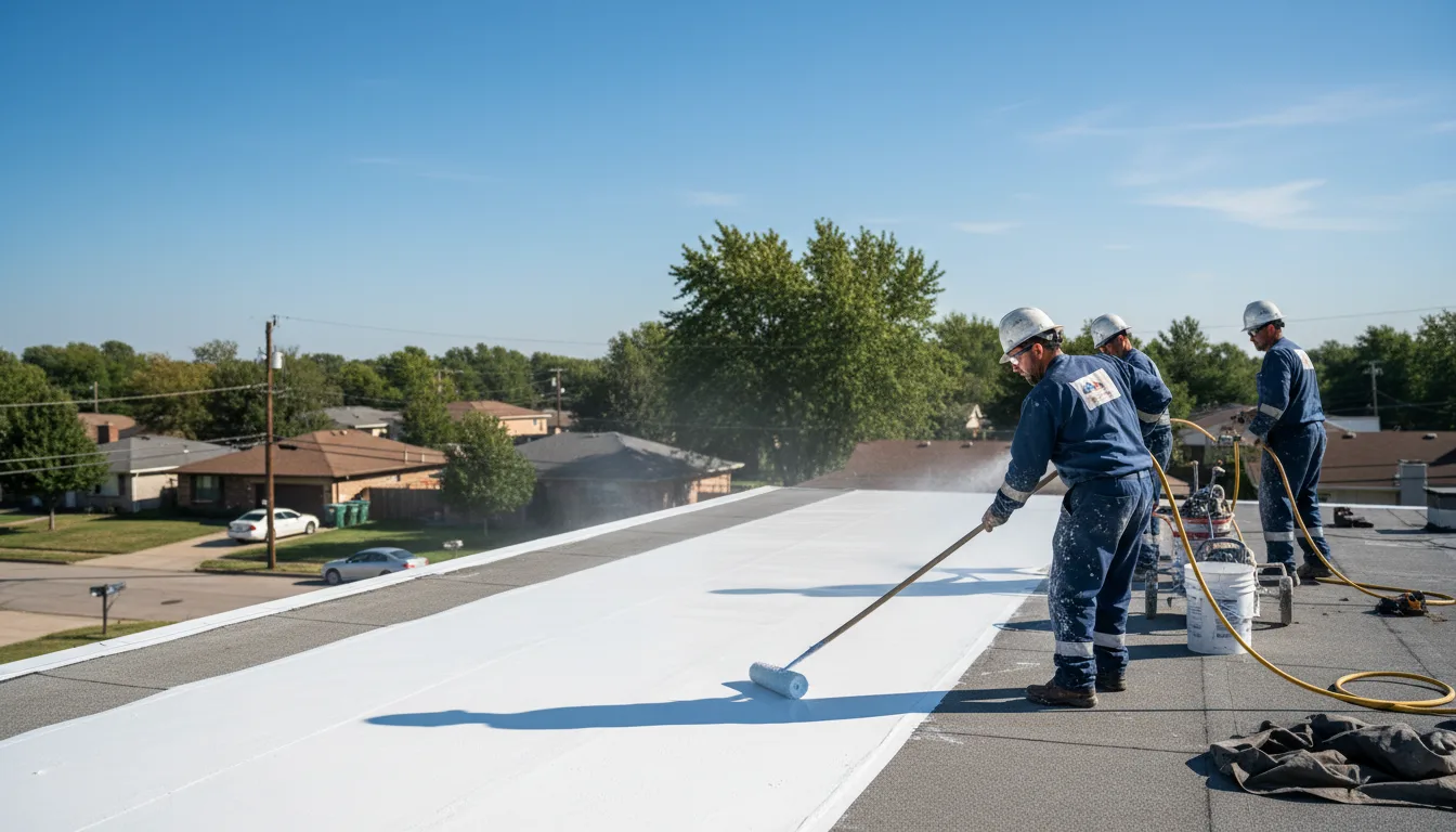 Commercial roof coating in Clontarf, MN near me